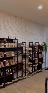 Papier peint panoramique effet brique dans la boutique