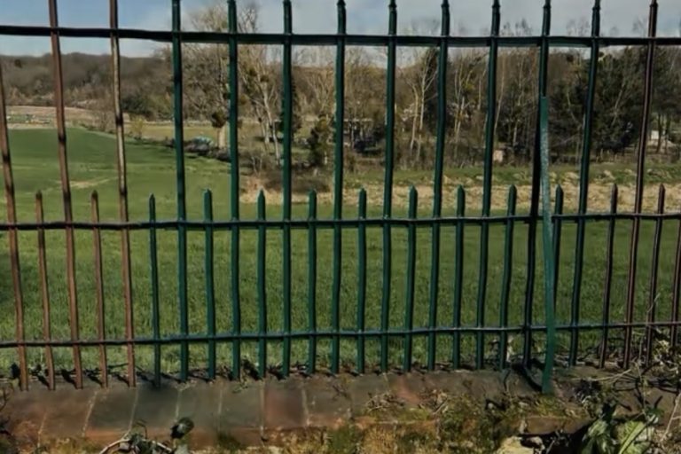 Réparation à l’identique d’une ancienne grille métallique de propriété à Rochecorbon après la chute d’un arbre lors d’une tornade.